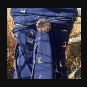 Dark blue western wildrag scarf